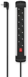 Listwa zasilająca Hama Power Strip 6 gniazd 1.5 m czarna (00223103)