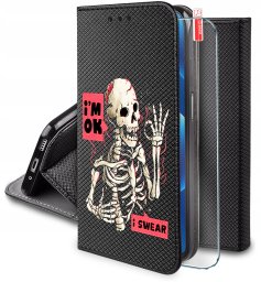 Etui do Realme C71 MAGNET WZORY CASE + SZKŁO 9H