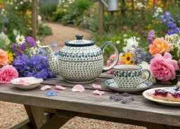 Bolesławiec Czajnik ceramiczny 1 L Dekor 1165A