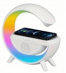 Głośnik ładowarka RGB lampka LED
