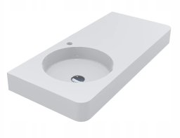 Umywalka wisząca MIRAGGIO LOOP 1000 L 100*45*12 Połysk Biała 8813930