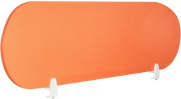 Beliani Przegroda na biurko 160 x 40 cm pomarańczowa SPARKY