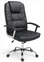 Krzesło biurowe Fotel biurowy czarny regulowane krzesło gabinetowy