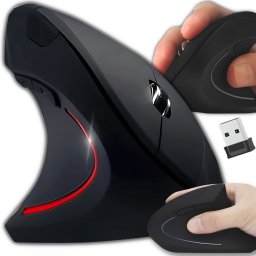 Myszka wertykalna RENEW FORCE pionowa MYSZ ergonomiczna bezprzewodowa CICHA BM-210