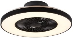 Wentylator RL Light Okrągły lampowentylator sufitowy HALMSTAD R62672132 LED 40W 3000-6500K czarny