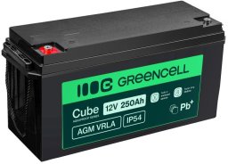 Green Cell Akumulator AGM VRLA 12V 250Ah IP54 Green Cell