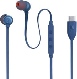 Słuchawki JBL Tune 310C dokanałowe przewodowe USB-C - niebieskie