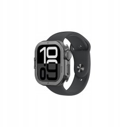 Amazingthing Etui metalowe AMAZINGTHING Titan Pro na Apple Watch 11 46mm aluminiowe - czarne