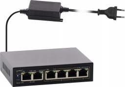 S64-40W PULSAR Switch 6-portowy Fast Ethernet, 4 porty PoE