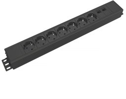 Kondator 935-T7DD rozgałęziacz 0,5 m 7 x gniazdo sieciowe Wewnętrzna Czarny