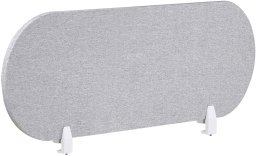 Beliani Przegroda na biurko 120 x 40 cm jasnoszara SPARKY