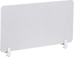 Beliani Przegroda na biurko 120 x 50 cm złamana biel SPLIT
