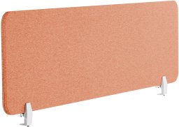 Beliani Przegroda na biurko 130 x 40 cm czerwona WALLY
