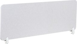 Beliani Przegroda na biurko 160 x 50 cm złamana biel SPLIT