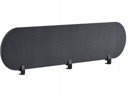 Beliani Przegroda na biurko 180 x 40 cm ciemnoszara SPARKY