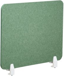 Beliani Przegroda na biurko 80 x 50 cm zielona SPLIT