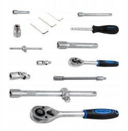 Zestaw narzędzi 172el. 1/4" 3/8" 1/2" (6-kątnych) (4-32mm)