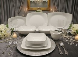 Serwis obiadowy dla 12 osób 44 el. Akcent Platynowa Linia 9718