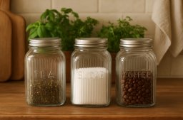 Zestaw 3 pojemników kuchennych 1250 ml Vea