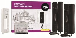 6025/442-N URMET Zestaw domofonowy z dwoma przyciskami wywołania, natynkowy