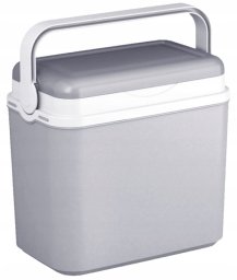 Lodówka turystyczna srebrna 10L Przenośna 30x28cm
