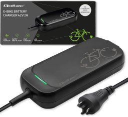 Qoltec Szybka Ładowarka Pro do roweru Bosch 36V | 42V | 2A  + kabel zasilający