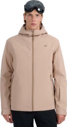 Kurtka narciarska męska 4F M0787 beżowa 4FWAW25TTJAM0787 83S L