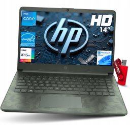 Laptop HP 14 Core i5-1135G7 32GB DDR4 2TB SSD 14" HD TN W11 HOME DO NAUKI