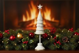 Figurka świąteczna Choinka metalowa 47,5 cm RF0054