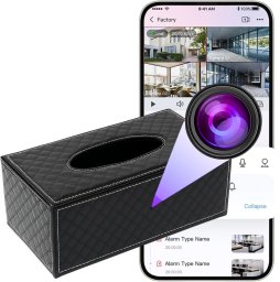 MINI KAMERA WIFI SZPIEGOWSKA UKRYTA W CHUSTECZNIKU ANDROID ZDALNY PODGLĄD