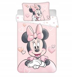 Vaikiškas patalynės komplektas Disney Minnie Powder pink, 100×135, 2 dalių