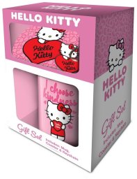 Hello Kitty zestaw prezentowy (kubek, podkładka, brelok) Sanrio