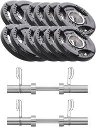 UnderFit Zestaw hantli olimpijskich regulowanych UNDERFIT 2 x 15 kg gryf obciążenie