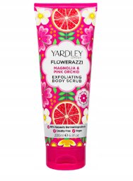 Yardley , Flowerazzi Magnolia & Pink Orchid, Exfoliating, Body Scrub, 200 ml For Women