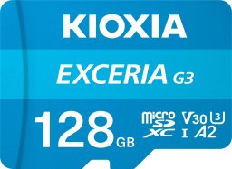 Karta Kioxia Exceria G3 MicroSDXC 128 GB Class 10 UHS-I/U3 A2 V30 (LMEX3L128GG2)