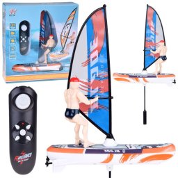 Zdalnie sterowany świecący WINDSURFER pływający na pilota RC0740 EDUKAMP