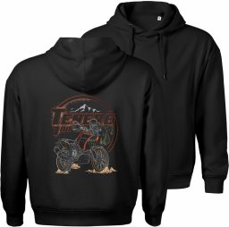 Bluza z kapturem motocyklowa z motocyklem na motor Yamaha Tenere 700 męska czarna XL