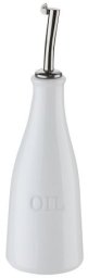 Dozownik do oliwy Cilio Oil, porcelana/stal nierdzewna, 0,25 l, śred. 7 x 23,5 cm