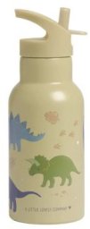 A Little Lovely Company Kubek ze słomką dla dzieci DINOSAURS 350 ml /