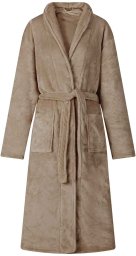 vidaXL Szlafrok bez kaptura Camel s Flanela