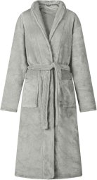 vidaXL Szlafrok bez kaptura szary xl flanela