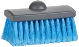 Brush with water flow, Vikan, blue, PP, 15 cm, soft, slotted