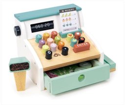 Tender Toys Kasa sklepowa drewniana ze skanerem EDUKAMP