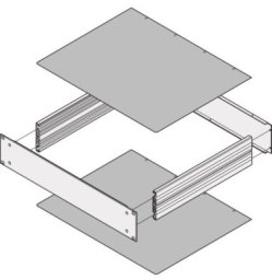 SCHROFF MultipacPRO Płyta osłonowa, gładka, głębokość 400 mm