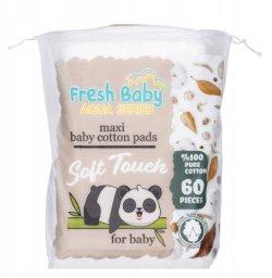 Aqua Płatki kosmetyczne bawełniane prostokątne Fresh baby - series 60szt