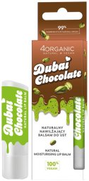 4organic Naturalny nawilżający Balsam do ust dubajska czekolada 5g