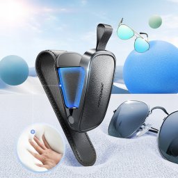 Joyroom Uchwyt na okulary JR-ZS511 na osłonę przeciwsłoneczną klips magnetyczny - czarny