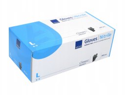 Abena Examination glove ABENA Classic Protect L black nitrile powder-free (200 pcs.)