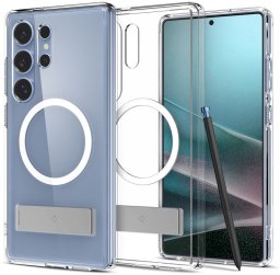 Spigen Etui Ultra Hybrid S MagSafe do Samsung Galaxy S25 Ultra, przezroczyste