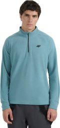 4f Bluza polarowa męska zielona 4FWAW25UFLEM065 46S M